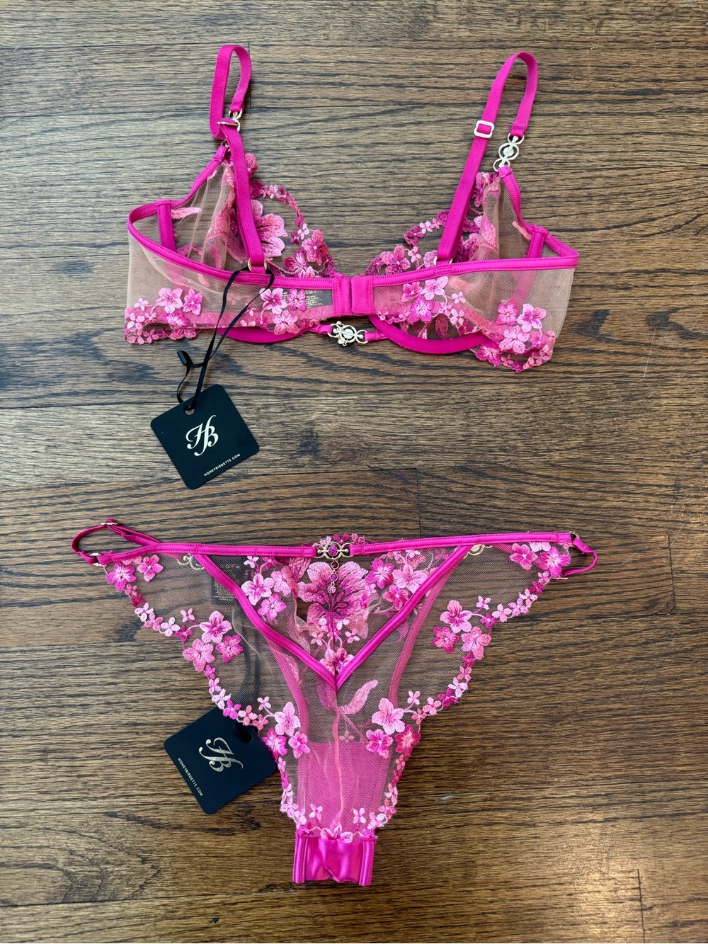 Honey Birdette Aluna Pink Set - Picture 14 of 16